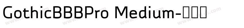 GothicBBBPro Medium字体转换